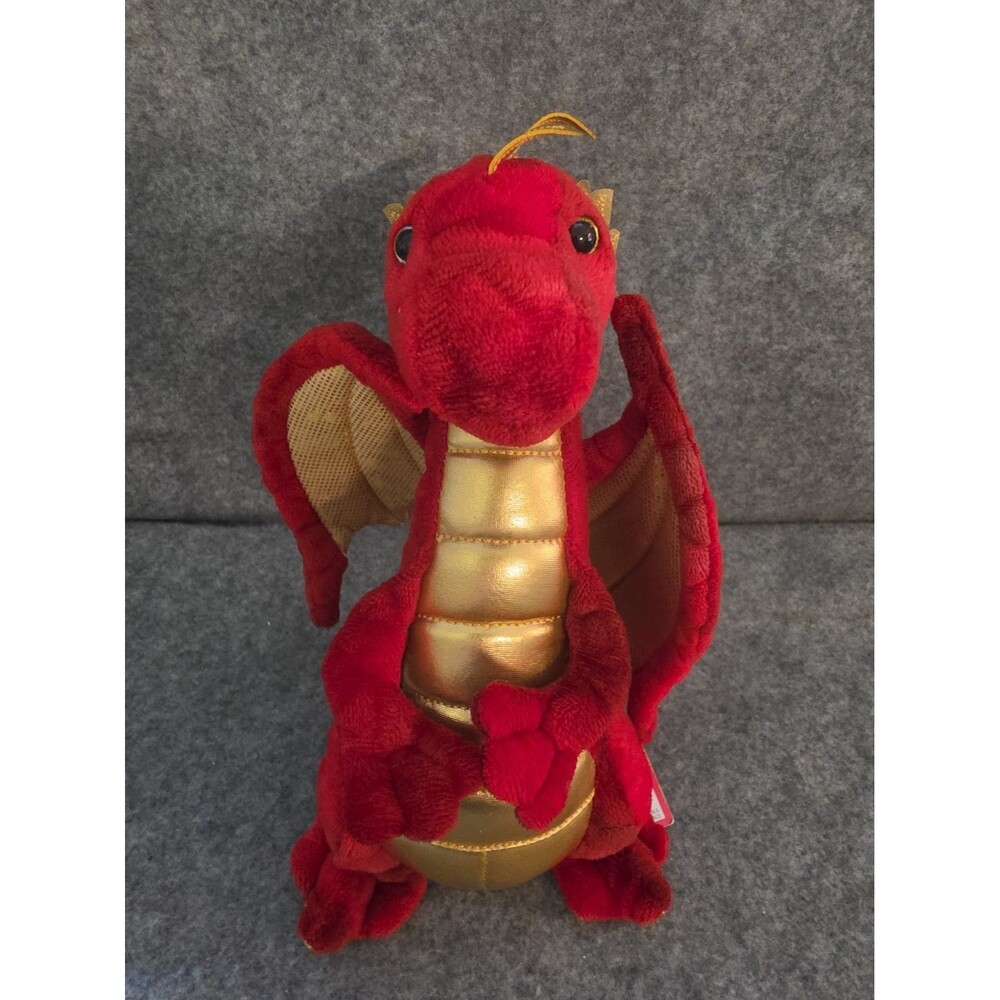 EUGENE the Plush RED DRAGON Stuffed Animal - by Douglas Cuddle Toys - #731